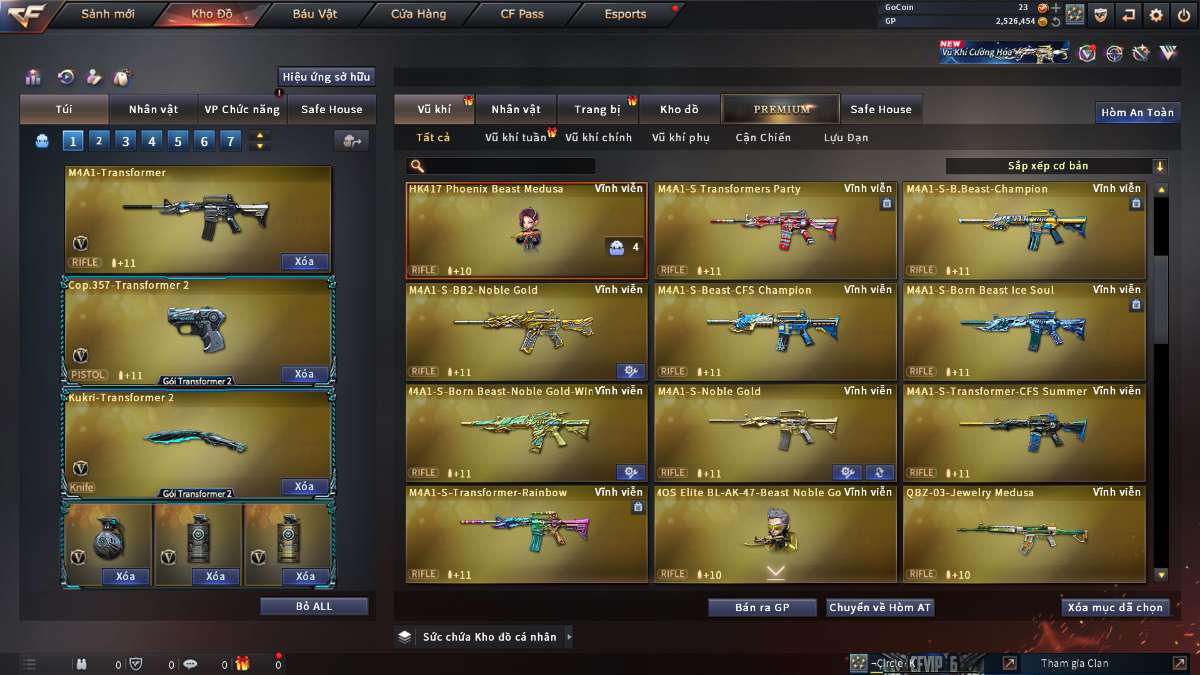 shop acc cf uy tin gia re